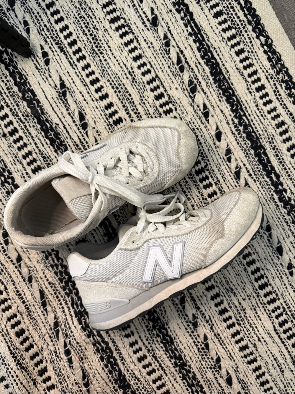 New Balance Off-White & Light Gray Retro Runner